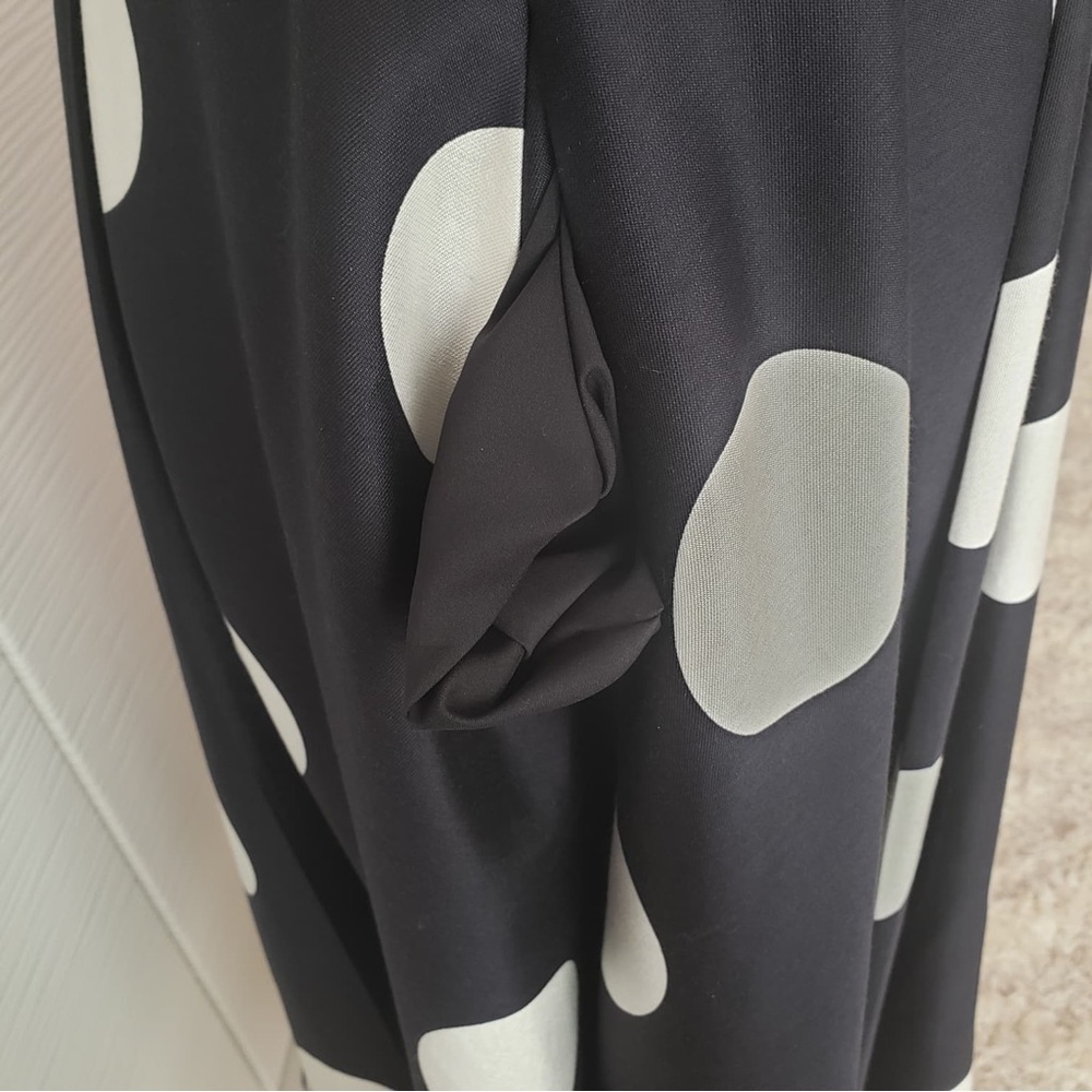 Silk and Cotton blend Polka Dot Sleeveless Dress - Picture 4 of 9